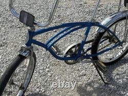 1977 Blue Silver Schwinn Stingray Bmx Vintage Muscle Bike Bicycle Chicago