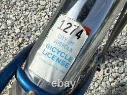 1977 Blue Silver Schwinn Stingray Bmx Vintage Muscle Bike Bicycle Chicago