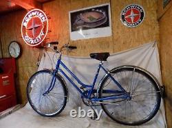 1977 Schwinn Breeze Ladies 3-speed Vintage Road Cruiser Bike Blue Collegiate S6