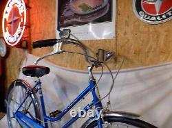 1977 Schwinn Breeze Ladies 3-speed Vintage Road Cruiser Bike Blue Collegiate S6