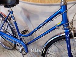 1977 Schwinn Breeze Ladies 3-speed Vintage Road Cruiser Bike Blue Collegiate S6