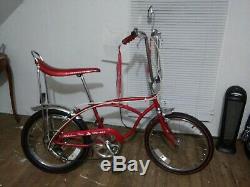 1977 Schwinn Stingray 5-speed 100% Original Muscle Bike Vintage S2 Red Krate 70s