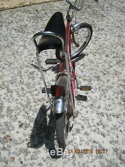 1977 Schwinn Stingray 5-speed Banana Seat Muscle Bike Vintage S2 Red Krate 70s