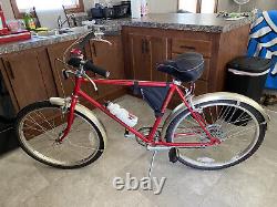 1977 Schwinn Typhoon Mens Vintage Cruiser Bicycle American Corvette Tiger Red S7