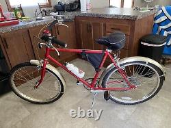 1977 Schwinn Typhoon Mens Vintage Cruiser Bicycle American Corvette Tiger Red S7