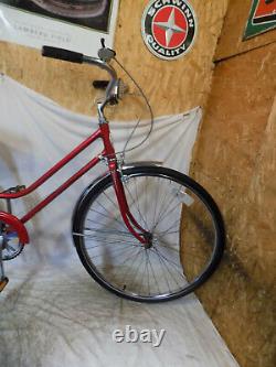 1978 Schwinn Breeze Ladies 3-speed Vintage Road Cruiser Bike Collegiate Red