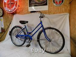 1978 Schwinn Breeze Ladies Blue Vintage 24 Road Cruiser Bike Collegiate Racer S6