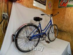 1978 Schwinn Breeze Ladies Blue Vintage 24 Road Cruiser Bike Collegiate Racer S6