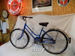 1978 Schwinn Breeze Ladies Blue Vintage 24 Road Cruiser Bike Collegiate Racer S6