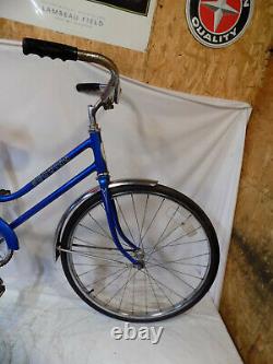 1978 Schwinn Breeze Ladies Blue Vintage 24 Road Cruiser Bike Collegiate Racer S6