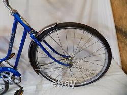 1978 Schwinn Breeze Ladies Blue Vintage 24 Road Cruiser Bike Collegiate Racer S6