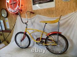 1978 Schwinn Stingray II Boys Banana Seat Muscle Bicycle Yellow+red S2 Vintage