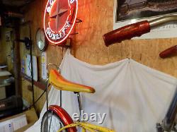 1978 Schwinn Stingray II Boys Banana Seat Muscle Bicycle Yellow+red S2 Vintage