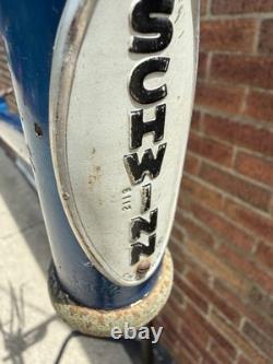 1979 Schwinn Scrambler BMX Frame Chicago Built 36/36 Vintage Blue