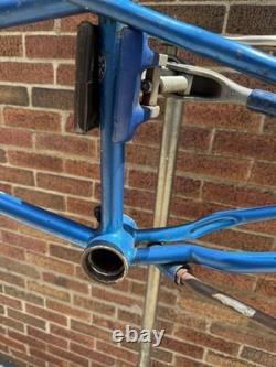 1979 Schwinn Scrambler BMX Frame Chicago Built 36/36 Vintage Blue