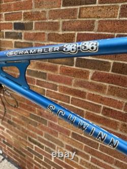 1979 Schwinn Scrambler BMX Frame Chicago Built 36/36 Vintage Blue