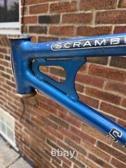 1979 Schwinn Scrambler BMX Frame Chicago Built 36/36 Vintage Blue