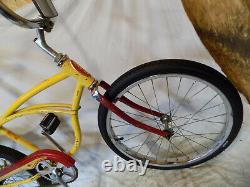 1979 Schwinn Stingray II Boys Banana Seat Muscle Bicycle Yellow+red S7 Vintage