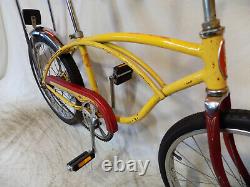 1979 Schwinn Stingray II Boys Banana Seat Muscle Bicycle Yellow+red S7 Vintage