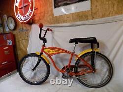 1979 Schwinn Tornado Stingray Boys 20 Muscle Bike Bmx MX Sunset Orange Vintage