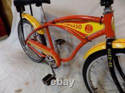 1979 Schwinn Tornado Stingray Boys 20 Muscle Bike Bmx MX Sunset Orange Vintage