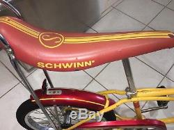 1979 schwinn stingray (YellowithRed) Vintage/Rare collector bike
