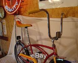 1980 Schwinn Stingray II Boys Banana Seat Muscle Bike Red+yellow Vintage S2 70s