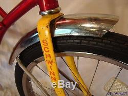 1980 Schwinn Stingray II Boys Banana Seat Muscle Bike Red+yellow Vintage S2 70s