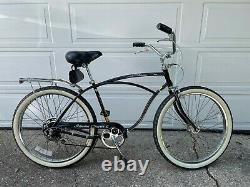 1980 Schwinn Cruiser 5 Speed Spitfire Atom Brake Black Vintage S2 NICE