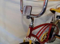 1980 Schwinn Stingray Boys Banana Seat Muscle Bike Red+yellow S7 Vintage Slik