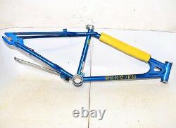 1981 Schwinn Scrambler Bicycle FRAME & HEAD BADGE Original 20 BMX Bike Part