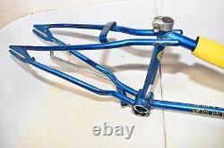 1981 Schwinn Scrambler Bicycle FRAME & HEAD BADGE Original 20 BMX Bike Part