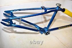 1981 Schwinn Scrambler Bicycle FRAME & HEAD BADGE Original 20 BMX Bike Part