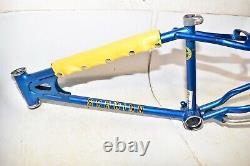 1981 Schwinn Scrambler Bicycle FRAME & HEAD BADGE Original 20 BMX Bike Part