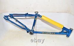 1981 Schwinn Scrambler Bicycle FRAME & HEAD BADGE Original 20 BMX Bike Part