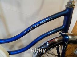 1982 Schwinn Fair Lady Stingray Muscle Bicycle Banana Seat Blue Vintage LIL Chik