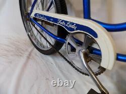 1982 Schwinn Fair Lady Stingray Muscle Bicycle Banana Seat Blue Vintage LIL Chik