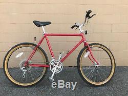 1986 Red Schwinn Cimarron Vintage MTB Bike Tange Suntour Shimano XT Araya RM-25