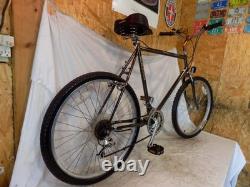 1987 Schwinn Sierra Black Chrome 18-speed Early Mountain Bike Gt Old Bmx Vintage