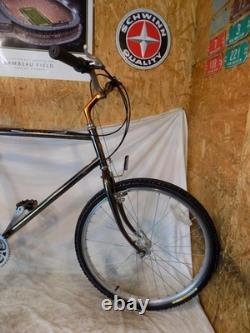 1987 Schwinn Sierra Black Chrome 18-speed Early Mountain Bike Gt Old Bmx Vintage