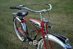 1990s SCHWINN DELUXE 7 CRUISER VINTAGE B6 PHANTOM BICYCLE+SPRINGER BLACK NEXUS