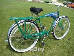 1995 Schwinn Deluxe Cruiser Mens Rolling Rock Beer Tank Bike Vintage B6 Phantom