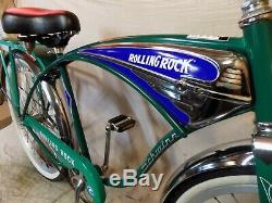 1995 Schwinn Deluxe Cruiser Mens Rolling Rock Beer Tank Bike Vintage B6 Phantom