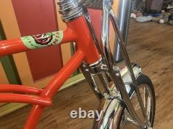 1998 Schwinn Orange Krate Vintage Bike Orange Steel Frame 20 and 16 wheels