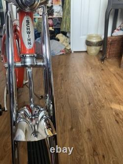 1998 Schwinn Orange Krate Vintage Bike Orange Steel Frame 20 and 16 wheels