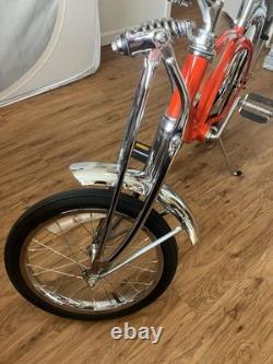 1998 Schwinn Orange Krate Vintage Bike Orange Steel Frame 20 and 16 wheels