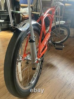 1998 Schwinn Orange Krate Vintage Bike Orange Steel Frame 20 and 16 wheels