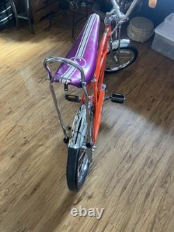 1998 Schwinn Orange Krate Vintage Bike Orange Steel Frame 20 and 16 wheels