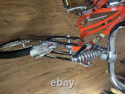 1998 Schwinn Orange Krate Vintage Bike Orange Steel Frame 20 and 16 wheels