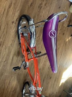 1998 Schwinn Orange Krate Vintage Bike Orange Steel Frame 20 and 16 wheels